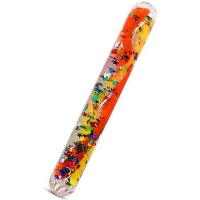 Playlearn USA Glitter Wand Sensory Toy Calming Toys for Stress Relief