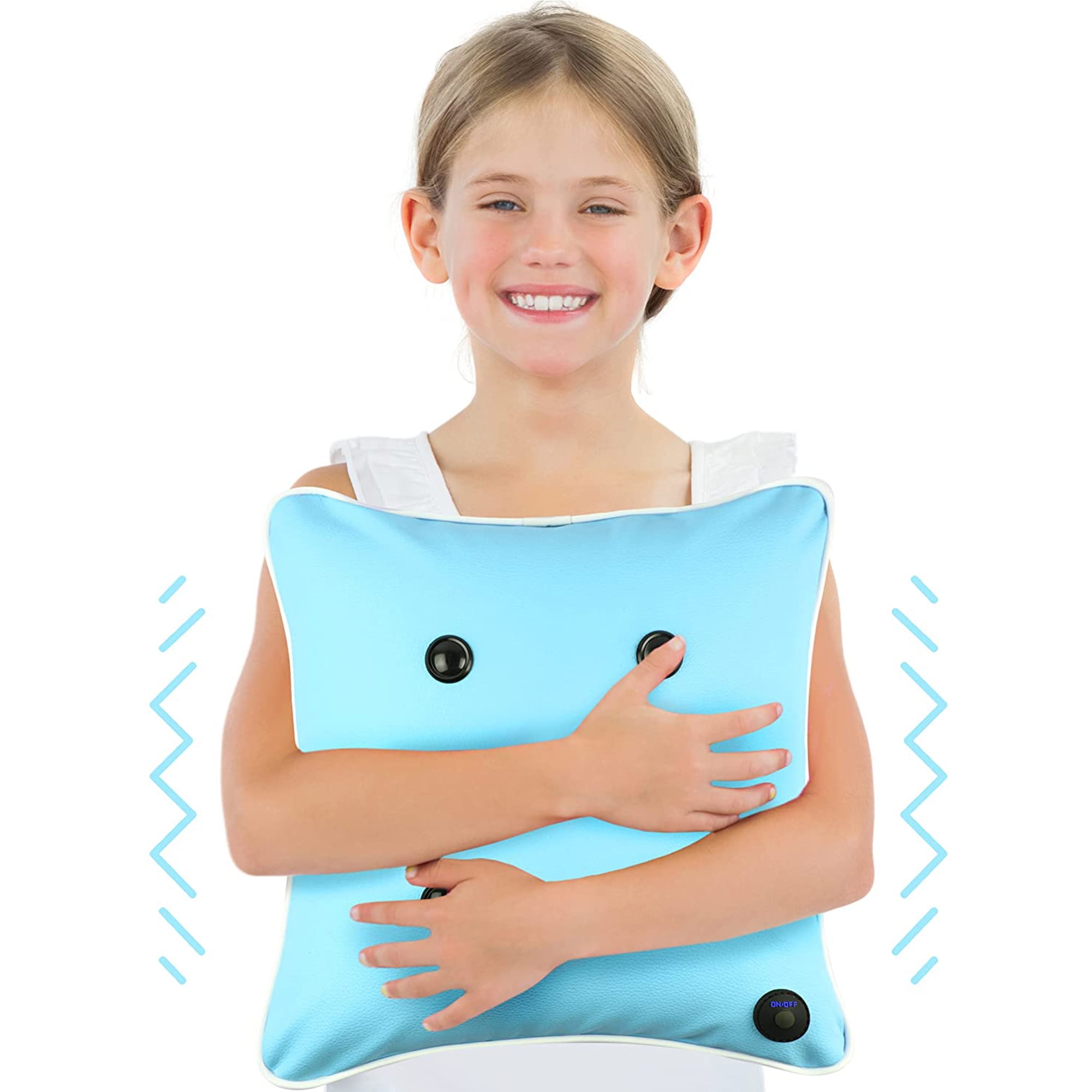 Playlearn Vibrating Massage Pillow Calming Stress Relief USB