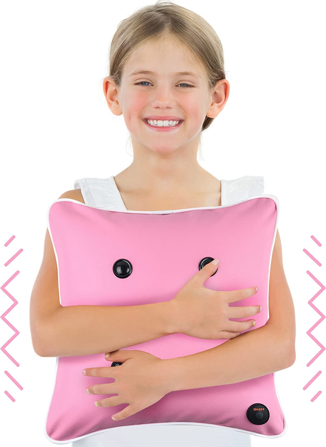 Playlearn Vibrating Pillow Massage Pillow â€“ Calming Stress Relief Toy