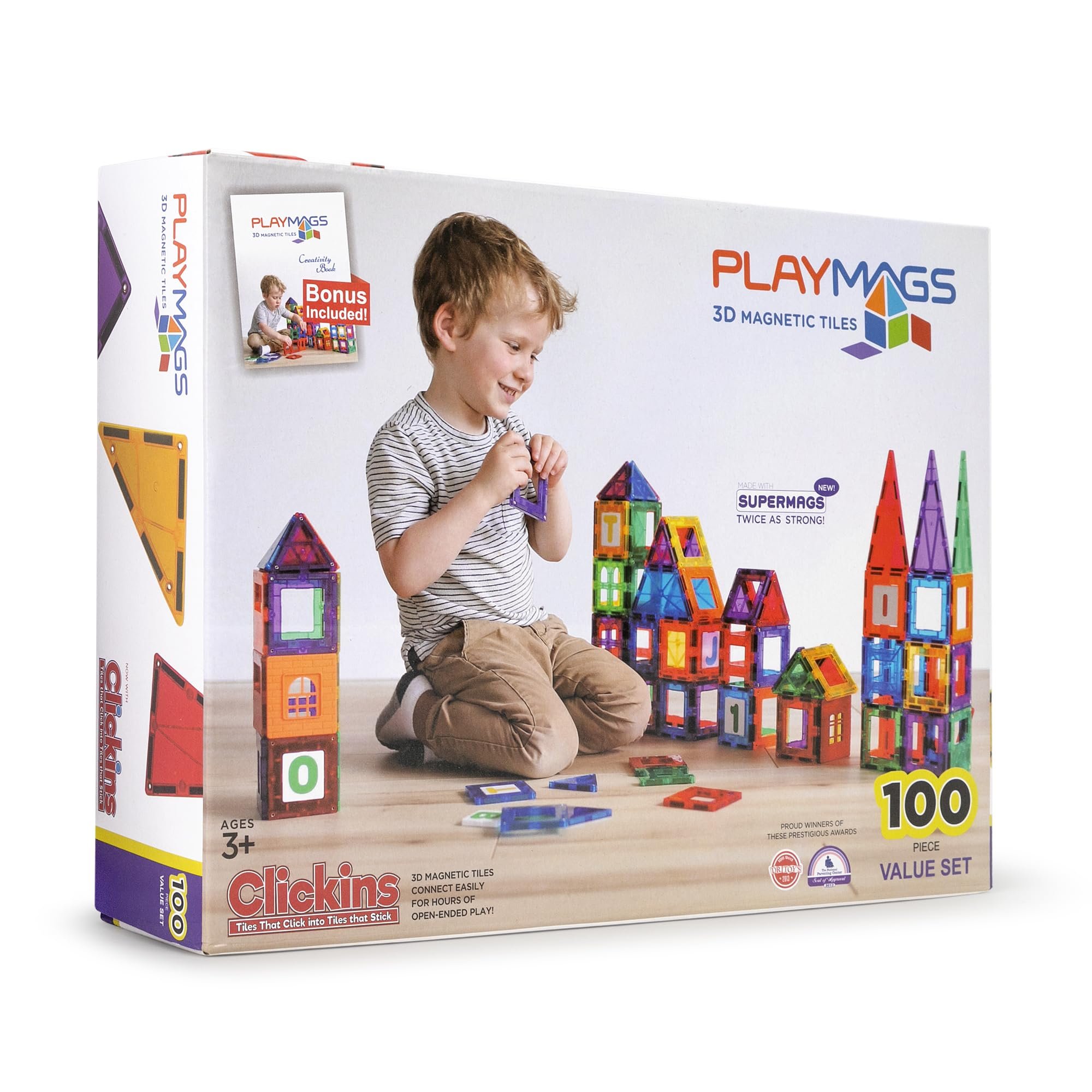 【THE MOZZ】Ruby Training Banding Set Free Shipping! Playmags 100-Piece Magnetic Tiles Building
