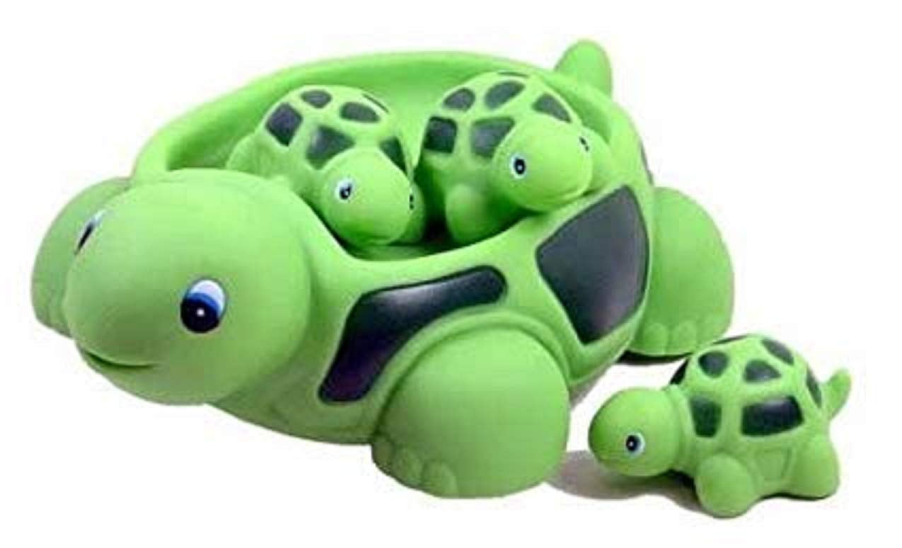 Playmaker Toys Rubber Turtle Family Bathtub Toy Pa
