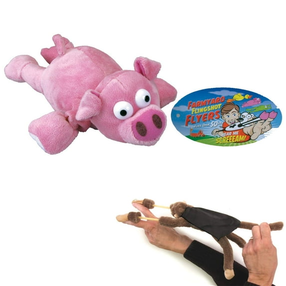 Playmaker Toys Slingshot Flying Pig