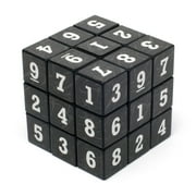 Playmaker Toys Sudoku Numbers Six-Sided Rubics Cube 2.25 Puzzle, Grey