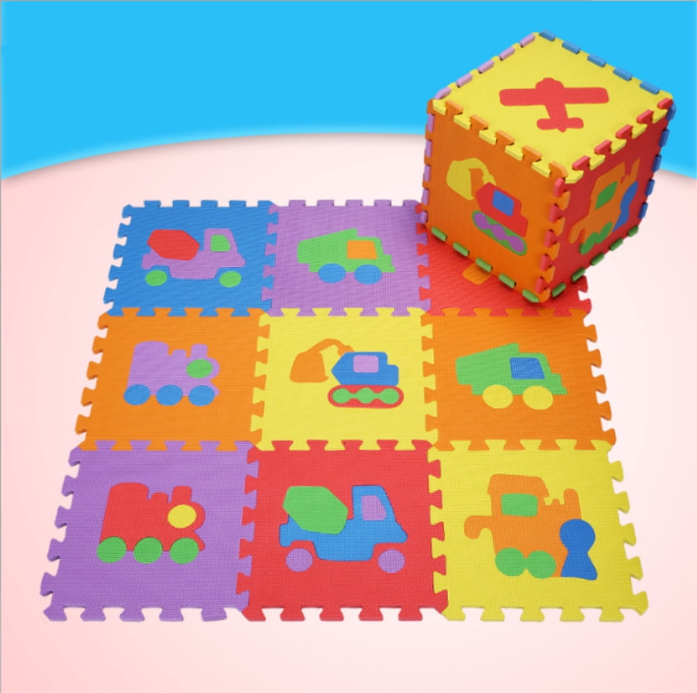 Playmat Foam Floor Puzzles for Kids Non Toxic Play Mat for Kids Toddlers Foam Puzzles Thickest Traffic Play & Exercise