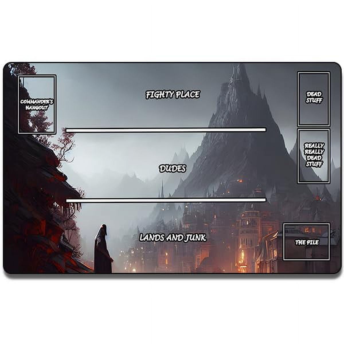 Playmat for MTG, 24" AIF4 x14" TCG Playmats Smooth Rubber Surface