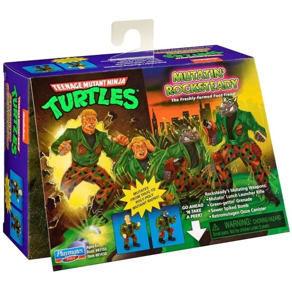 Playmates Collectible Rocksteady Action Figure