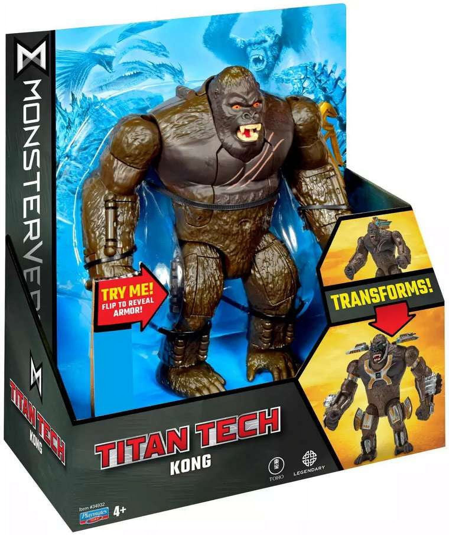 Playmates Monsterverse King Kong Transforming Titan Tech Action Figure (8")