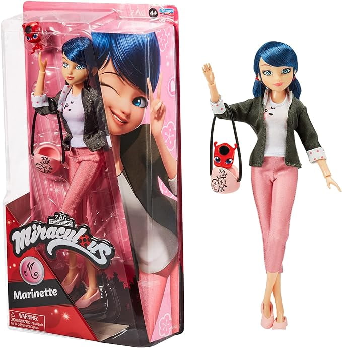 Playmates Poseable Marinette Fashion Doll, Multicolor