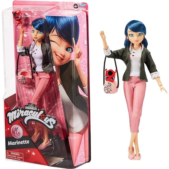 Playmates Poseable Marinette Fashion Doll, Multicolor