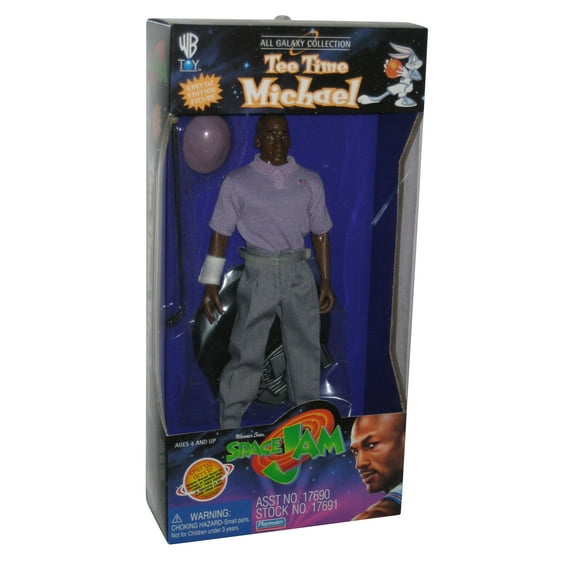 Playmates Space Jam Tee Time Michael Jordan Golf Outfit Action Figure, 9"