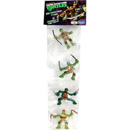 Playmates Teenage Mutant Ninja Turtles Mini Action Figure, 2 Inches, 2 Count