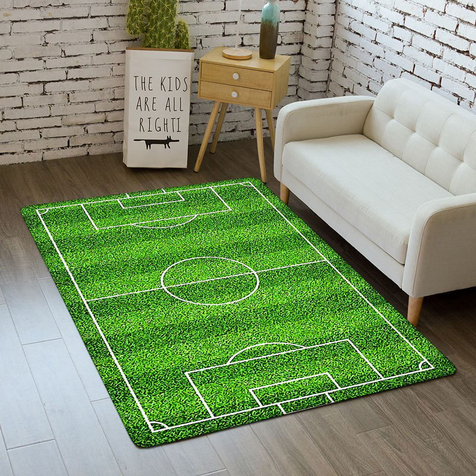 Playmats for Kids Soccer Boys Play Rug Carpet for Home Living Room