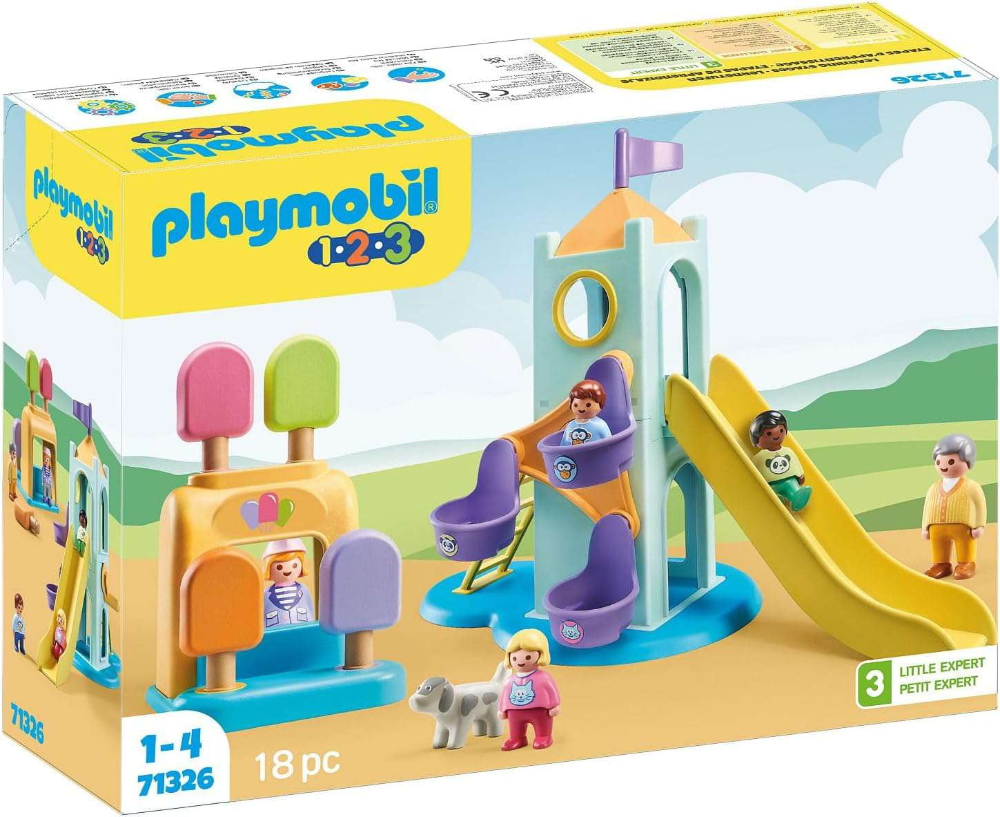 1.2.3 Adventure Tower with ice Cream Booth Set Playmobil 71326