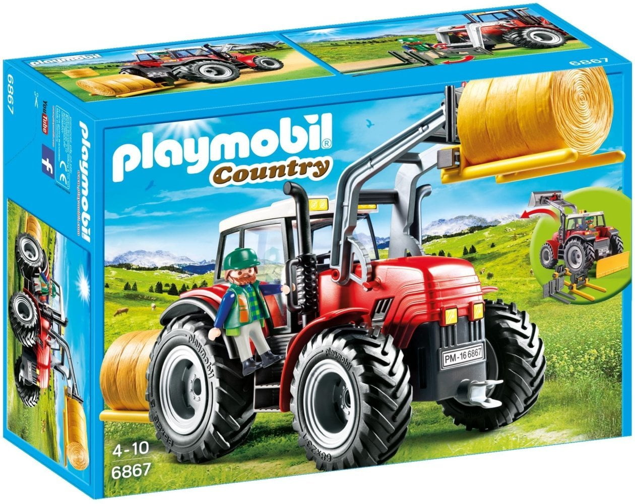 Playmobil #6867 Large Tractor - New Factory Sealed