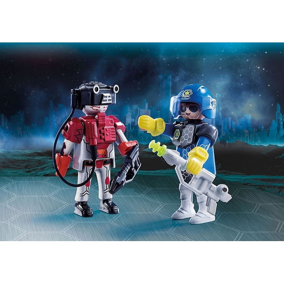Playmobil #70080 Space Policeman and Thief Duo Pack - New Factory Sealed