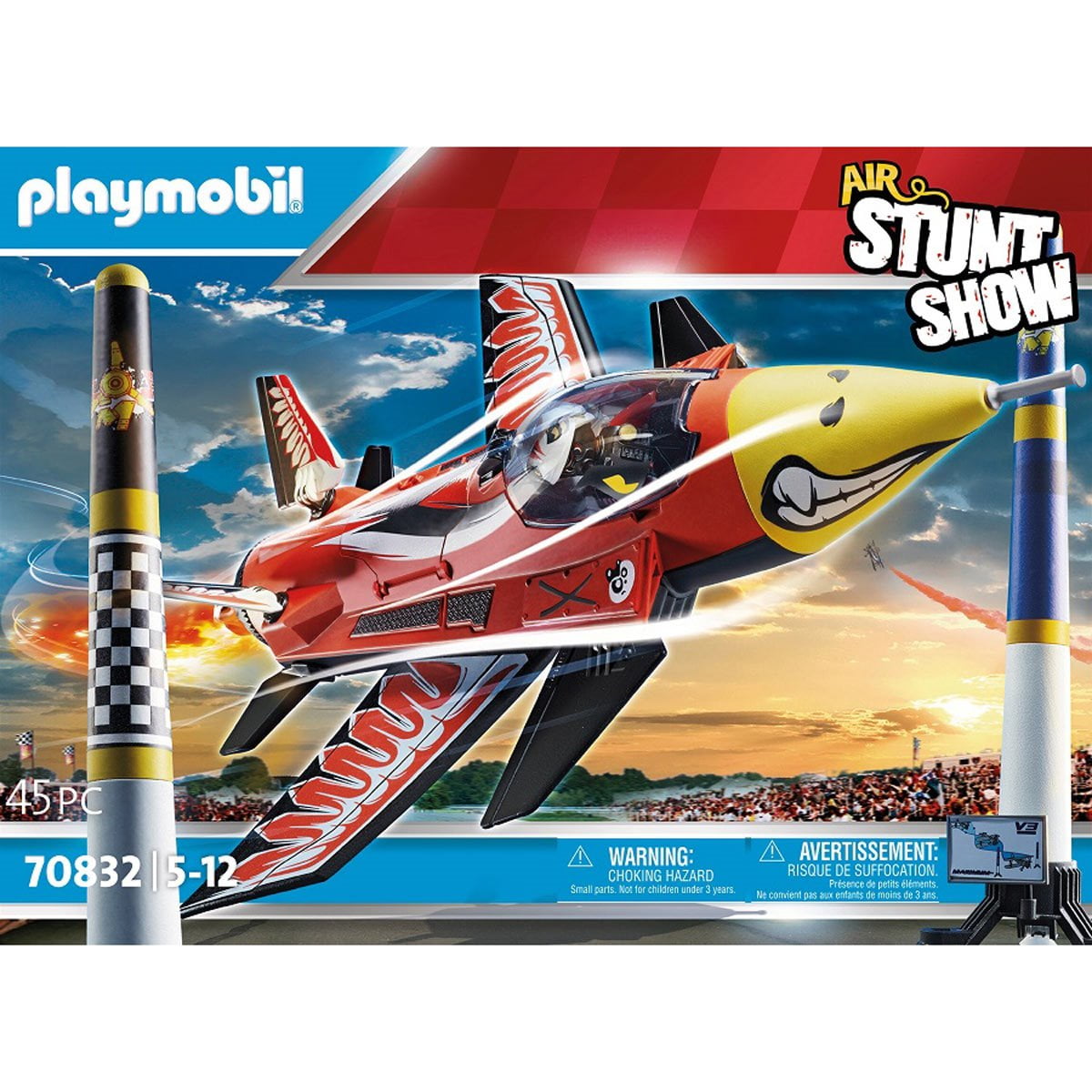 Playmobil Air Stunt Show Eagle Jet Aircraft Toy for Ages 5