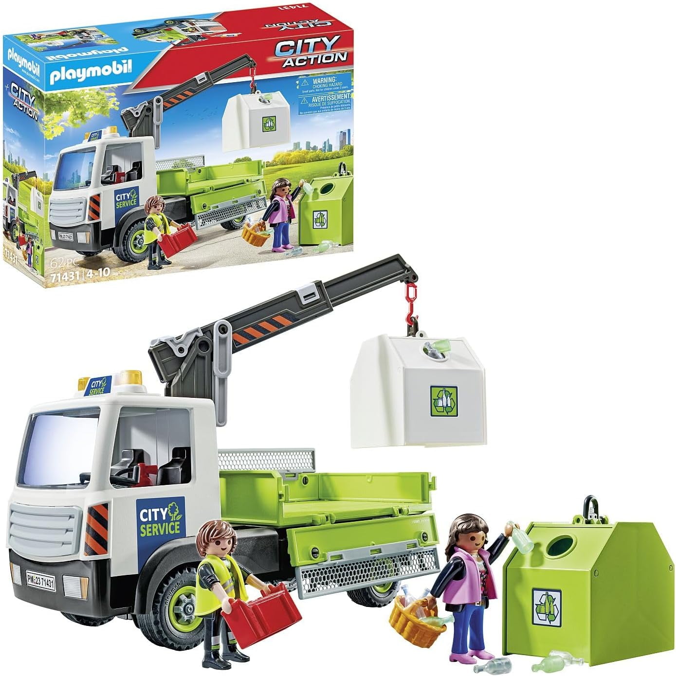 Playmobil City Action 71431 Truck Transport Bin - Walmart.com