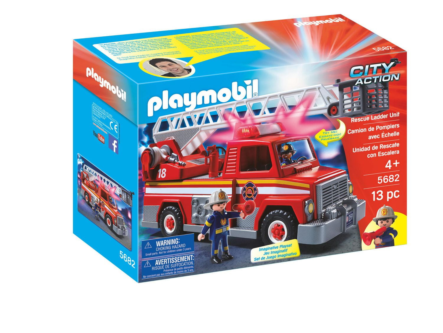 Playmobil City Action Firetruck Ladder Unit