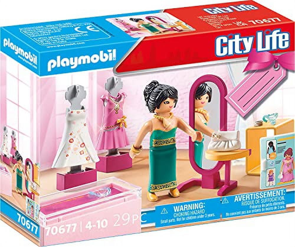 Playmobil City Life Festive Fashion Boutique Building Set 70677