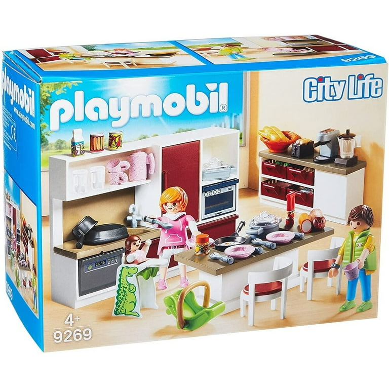 PLAYMOBIL Kitchen - Walmart.com  Playmobil, Modern kookeiland, Grote keuken