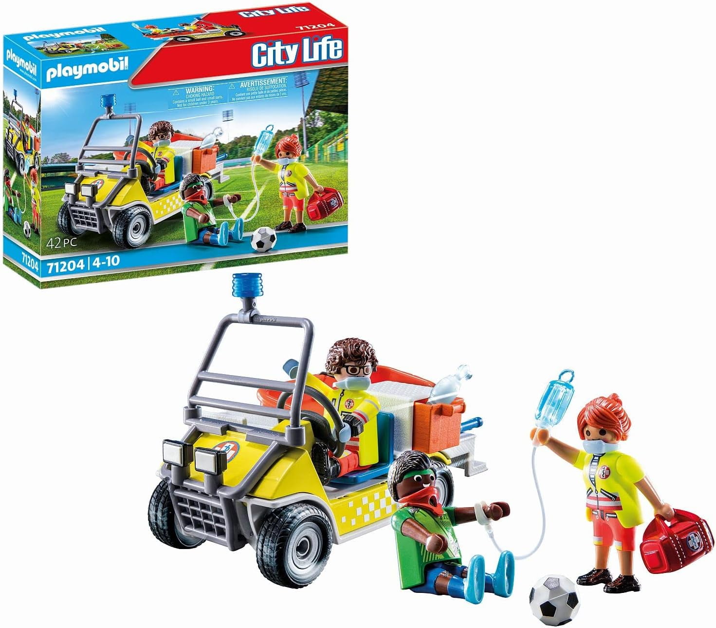 Playmobil City Life Rescue Cart Building Set 71204