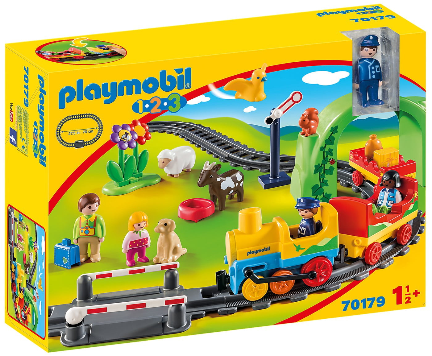 1.2.3 My First Train Set Set Playmobil 70179 - Walmart.com