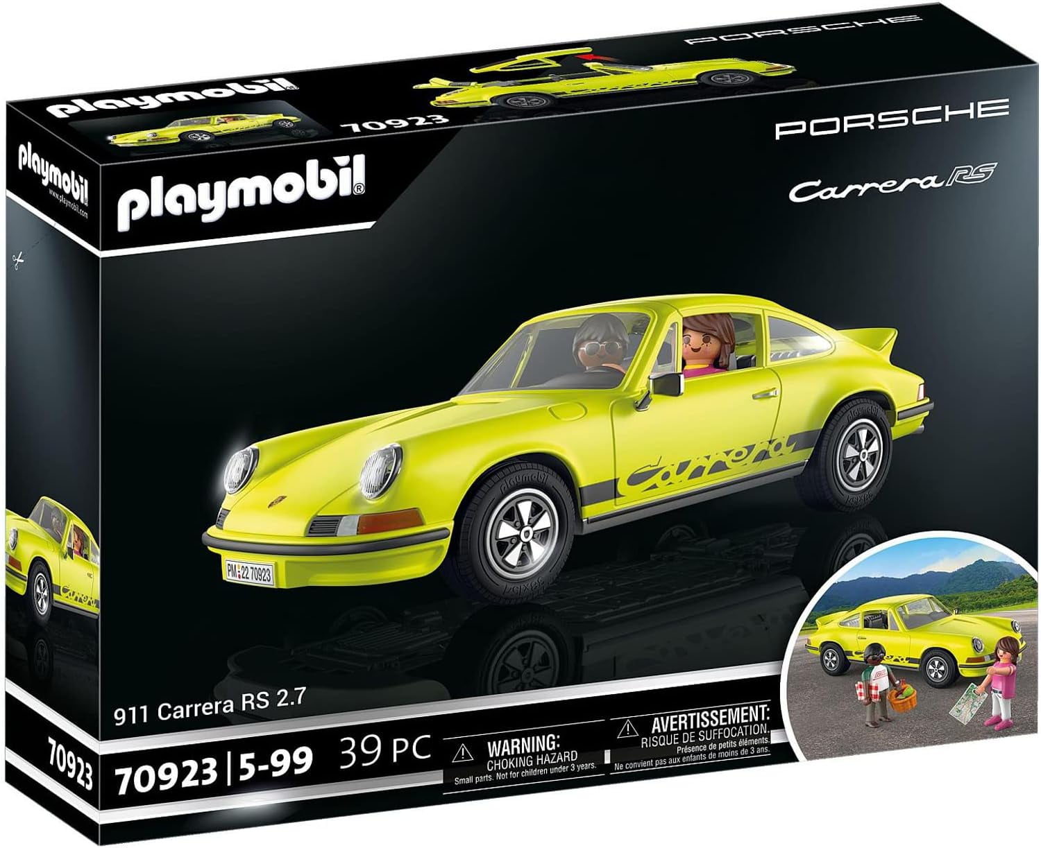 PLAYMOBIL Porsche 911 Carrera RS 2.7 Building Set, Detailed