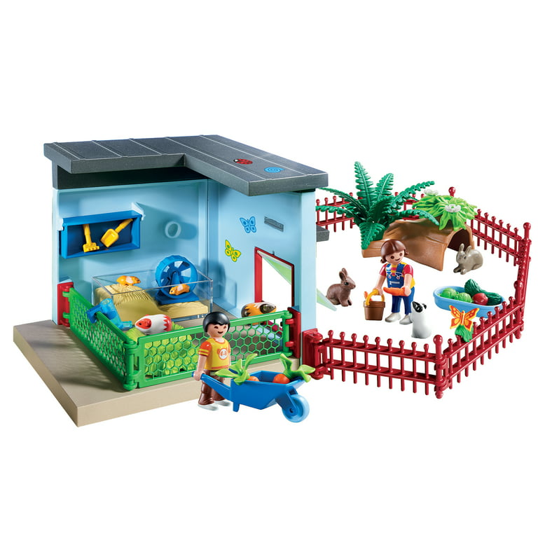 Playmobil Small Animal Boarding Building Kids Educational Toy Set &  Figurines 