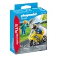 thumbnail image 1 of Playmobil Special Plus Boys With Motorcycle Building Set 70380, 1 of 2