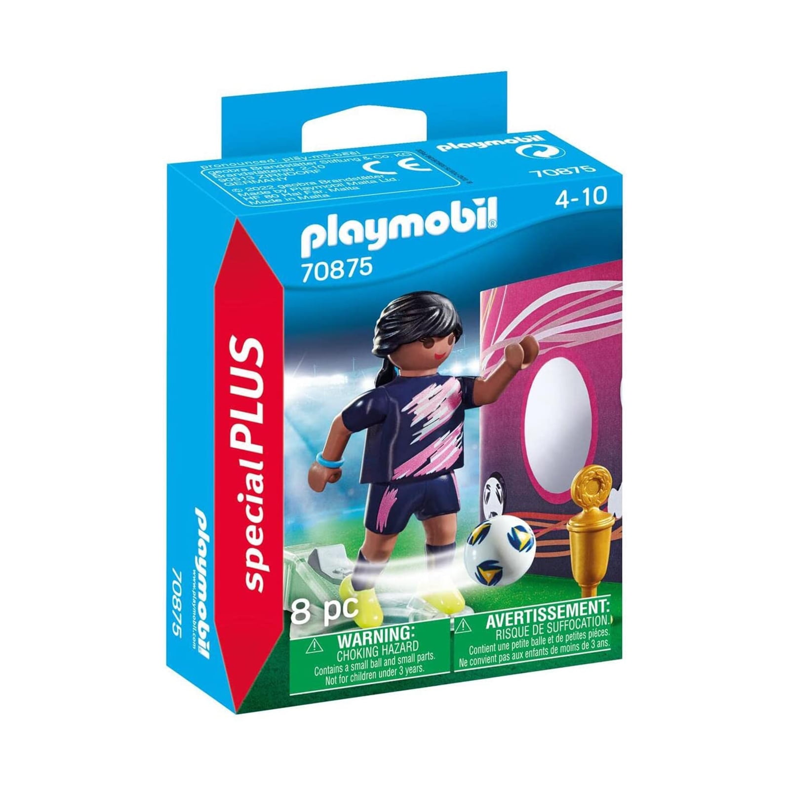 Playmobil Special Plus Soccer Player With Goal Building Set 70875