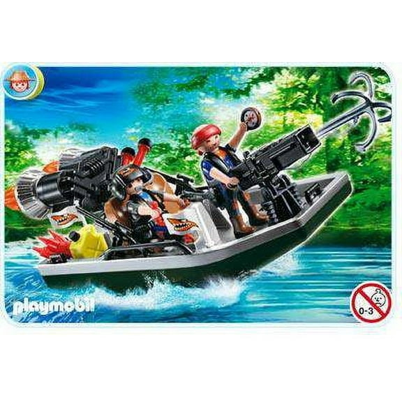 Playmobil Treasure Hunters Treasure Robbers Boat with Cannon Set #4845