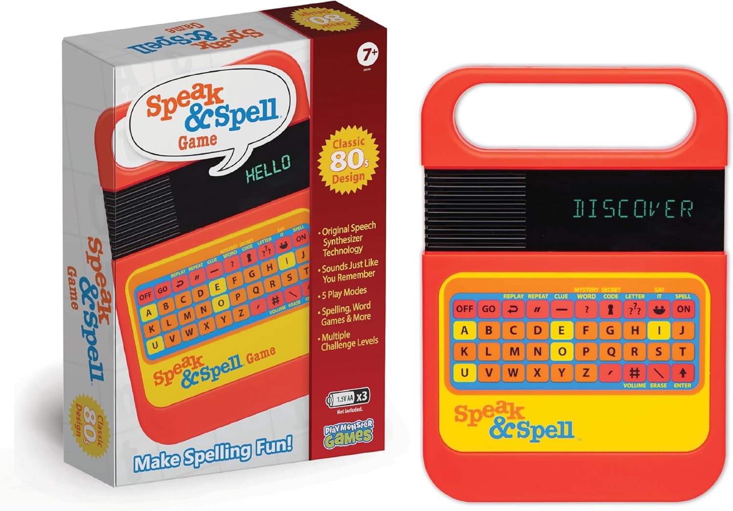 知育玩具 World wide kids listen&talk PlayMonster, Speak & Spell Electronic Game, Educational Toy, Ages