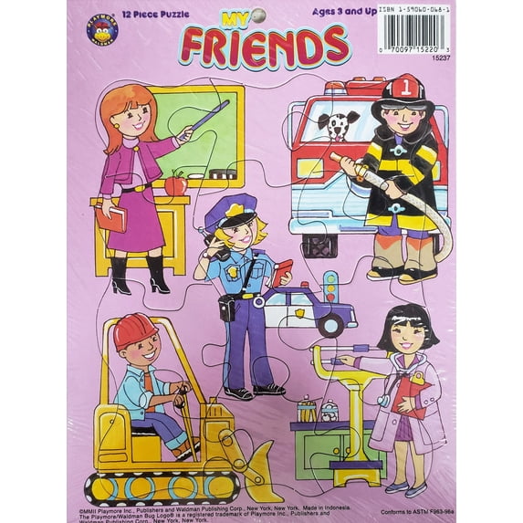 Playmore My Friends Our Heroes 12 Piece Frame Tray Puzzle