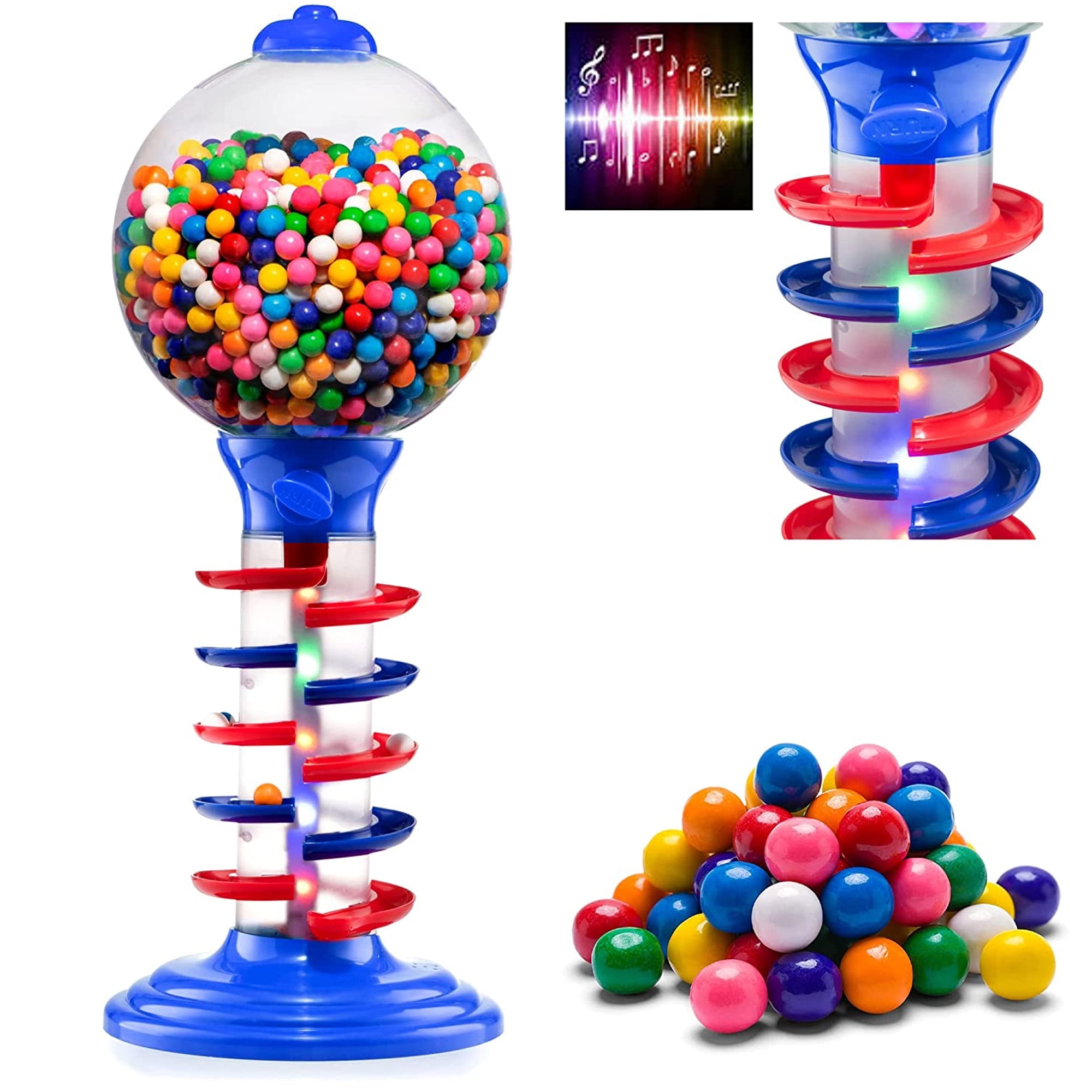 Playo 21 Light & Sound Gumball Machine for Kids with 113 Pcs
