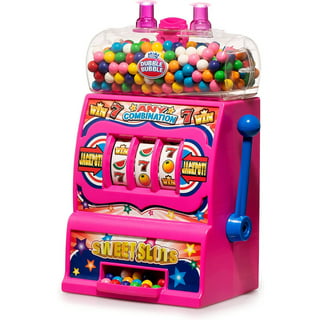 PlayO 18 Big Spiral Gumball Machine Toy - Includes Aprox 113 Gum Balls -  Kids Dubble Bubble Twirling Style Candy Dispenser - Birthday Parties