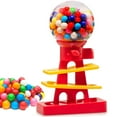 thumbnail image 1 of Playo Tower Gumball Candy Dispenser Machine & Toy Bank for Kids, Red 10", 1 of 7