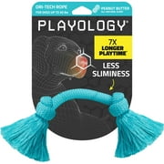 Playology Dog Toys | Durable Dri-Tech Rope, Chicken Scented Tug of War Toy - Jumbo