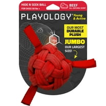 Playology Dog Toys | Interactive Ball Nesting Toy for Puppies, Beef Scented Toy