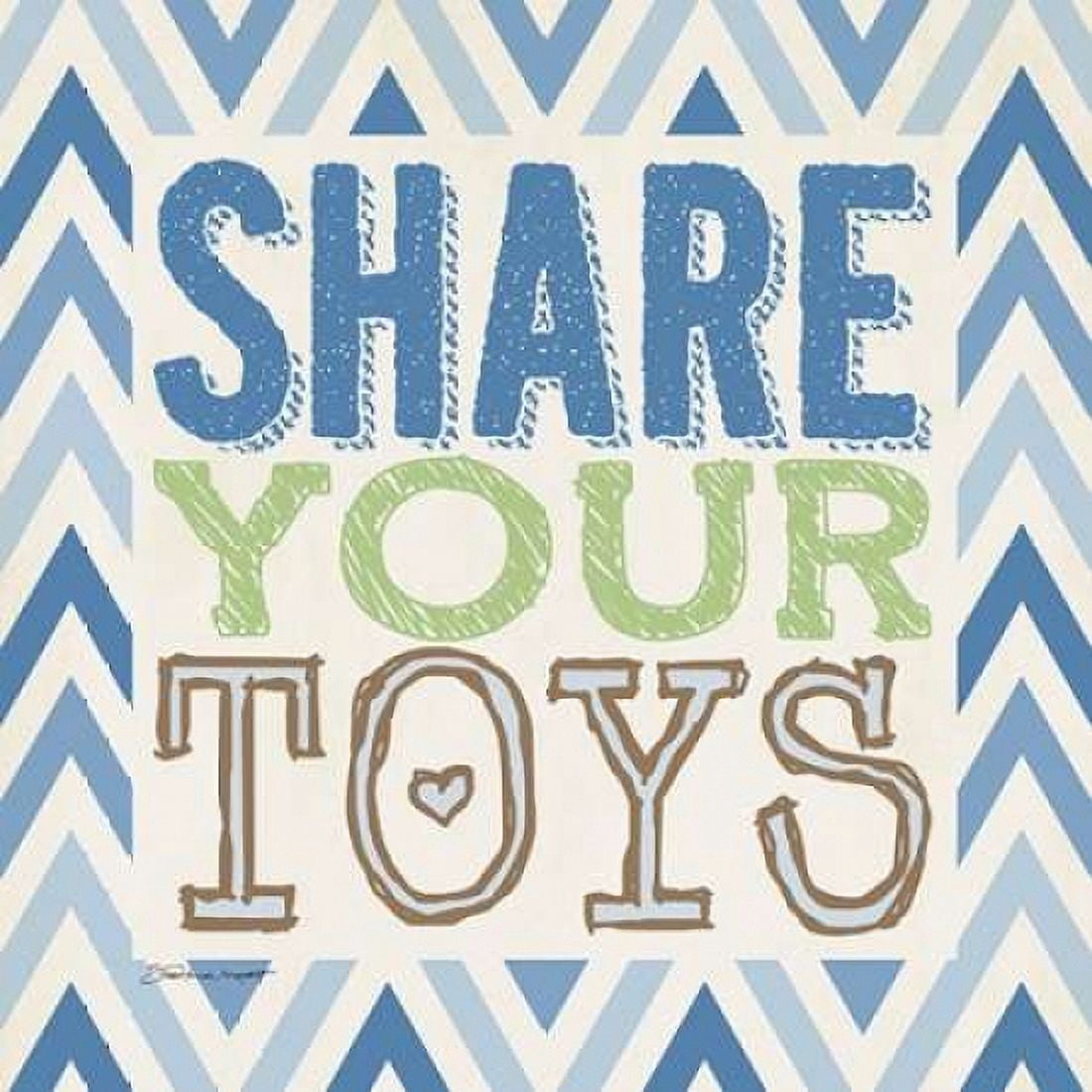 Playroom Boy Share Canvas Art - Stephanie Marrott (24 x 24)