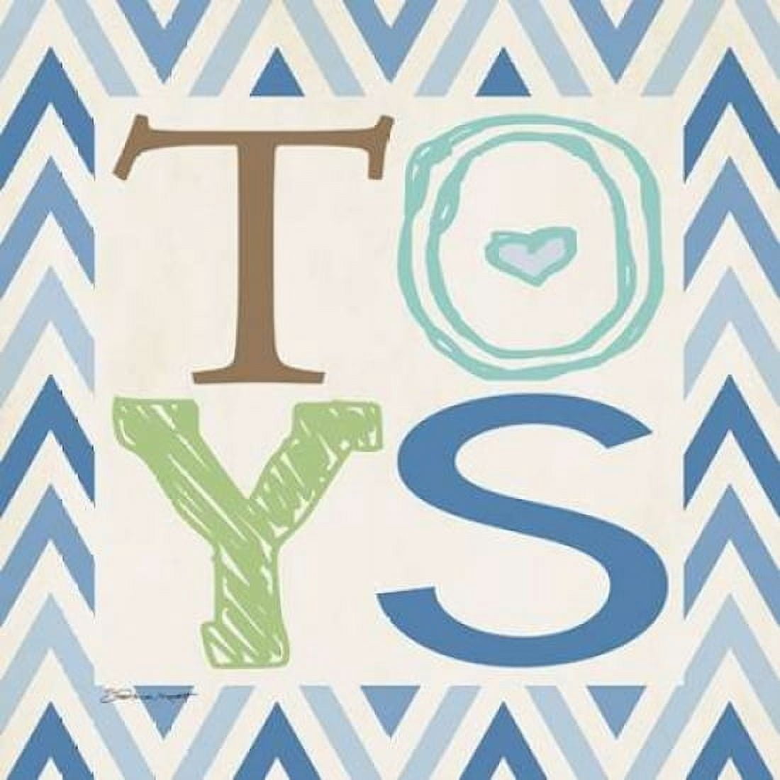 Playroom Boy Toys Canvas Art - Stephanie Marrott (24 x 24)
