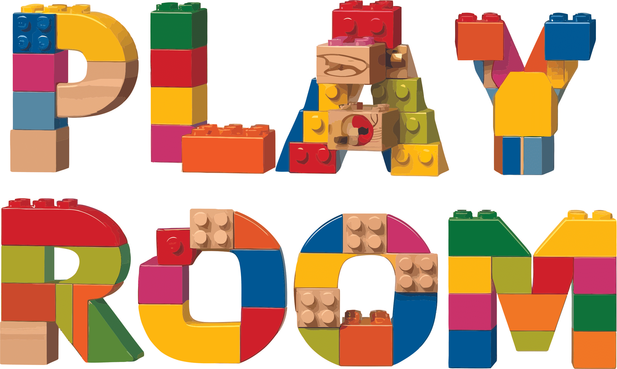 Playroom Children Building Blocks Cars Playful Games Entertainment ...