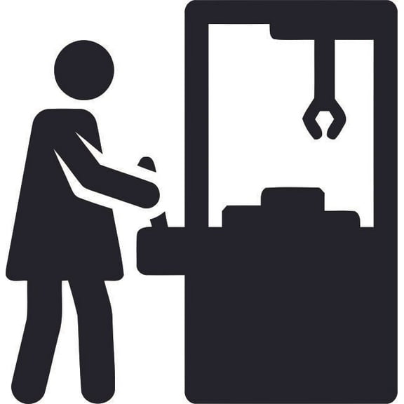 Playroom Claw Machine Toy Playground Children Cartoon Wall Sticker Art Decal for Girls Boys Room Bedroom Nursery Kindergarten House Fun Home Decor Stickers Wall Art Vinyl Decoration Size (30x30 inch)