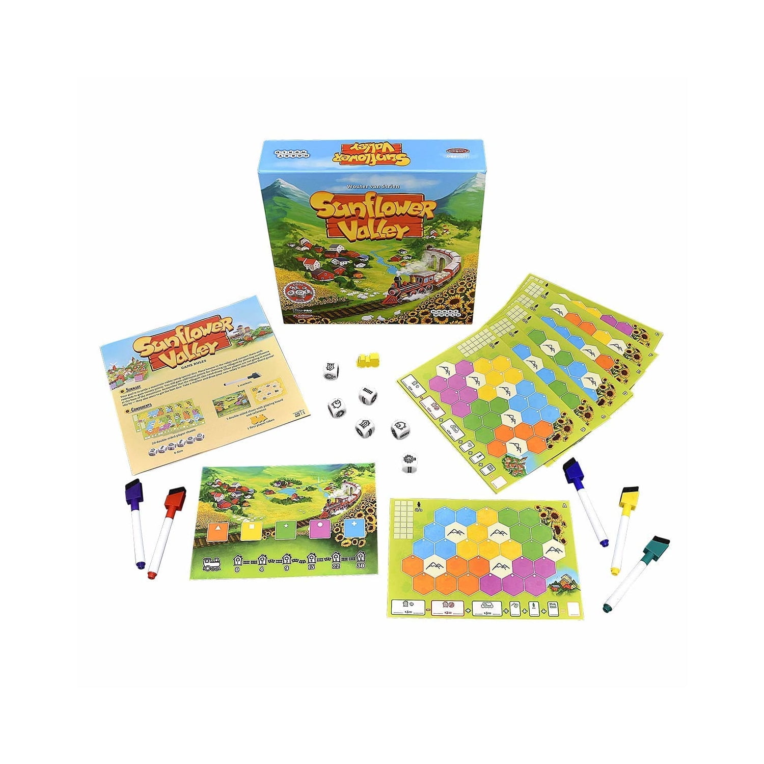 Playroom Entertainment Sunflower Valley Family Board Game