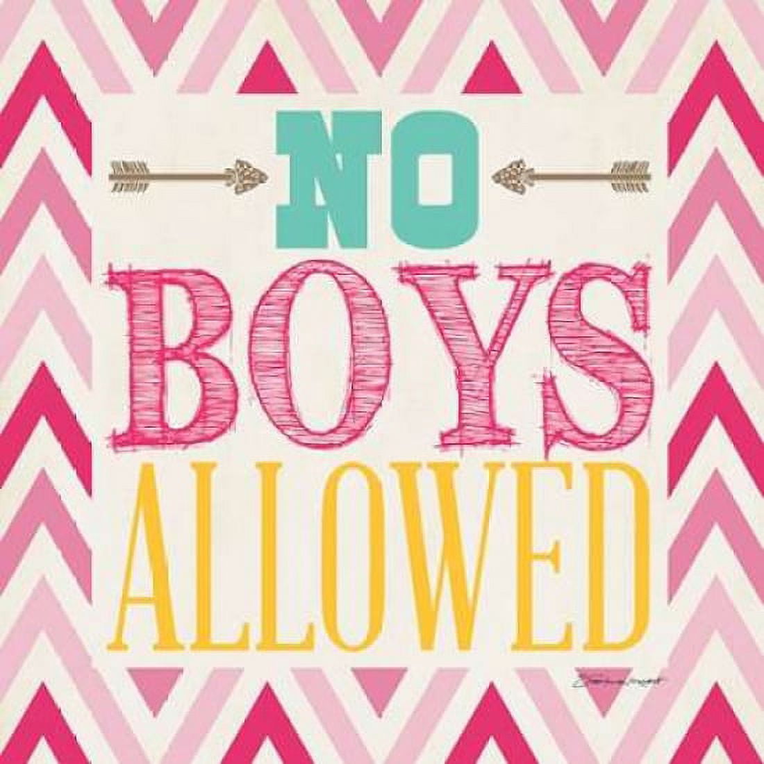 Playroom No Boys I Canvas Art - Stephanie Marrott (24 x 24)
