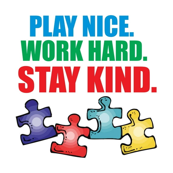 Playroom Puzzle Kids Daycare Decor Playroom Adorable Daycare Girls Boys Kids Room Design Cute Animated Colorful Nice Pretty Elevate Home Vinyl Visual Decoration Creative Aesthetic Art 20x20 inch