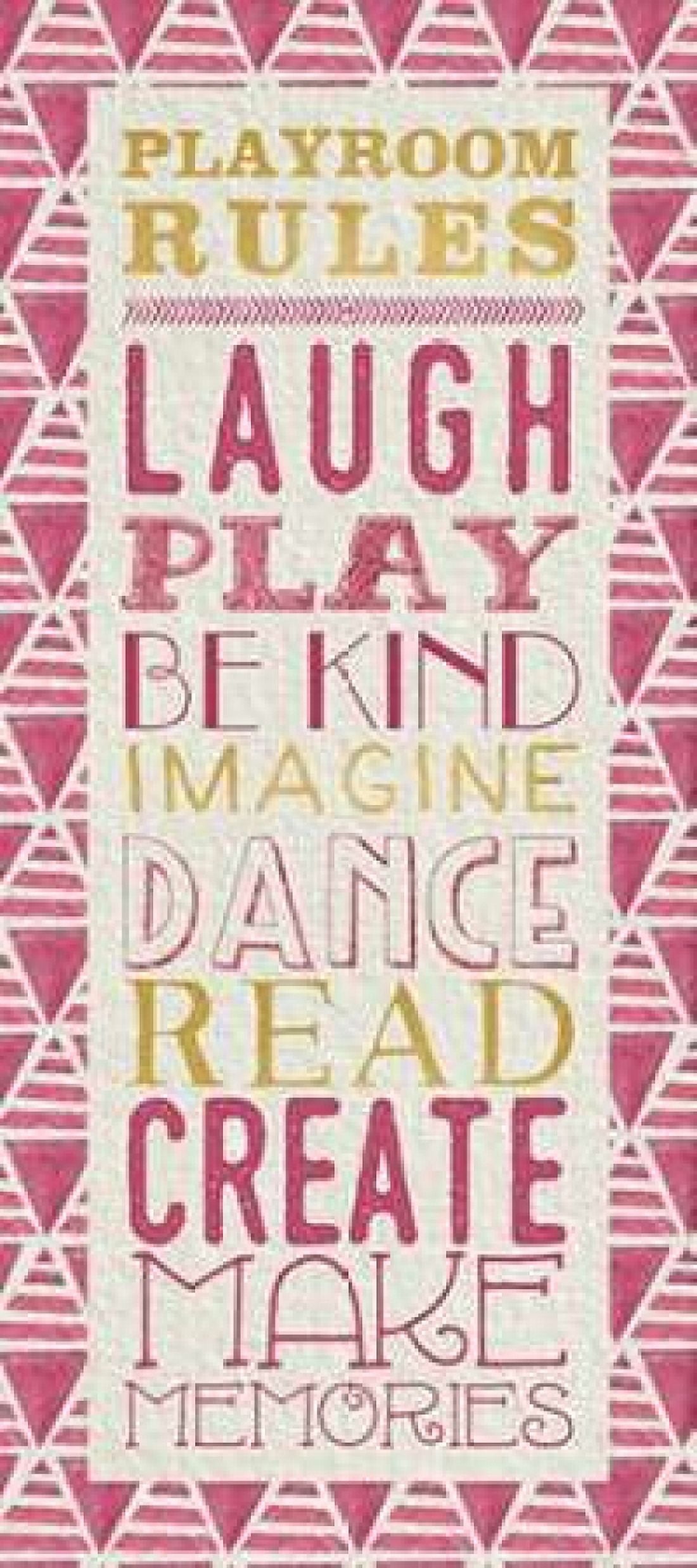 Playroom Rules Canvas Art - Aubree Perrenoud (10 x 20)