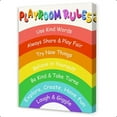 thumbnail image 1 of Playroom Rules Wall Decor,Inspirational Wall Art for Kids,Playroom Canvas Wall Decor for Classroom Nursery, 1 of 1