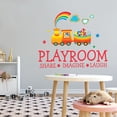 thumbnail image 1 of Playroom Share - Imagine -Laugh - Cute Train Wall Decal for Kids- Vinyl Sticker Decoration for Home, Nursery, Classroom or Playroom-Size : 30" x 24", 1 of 4