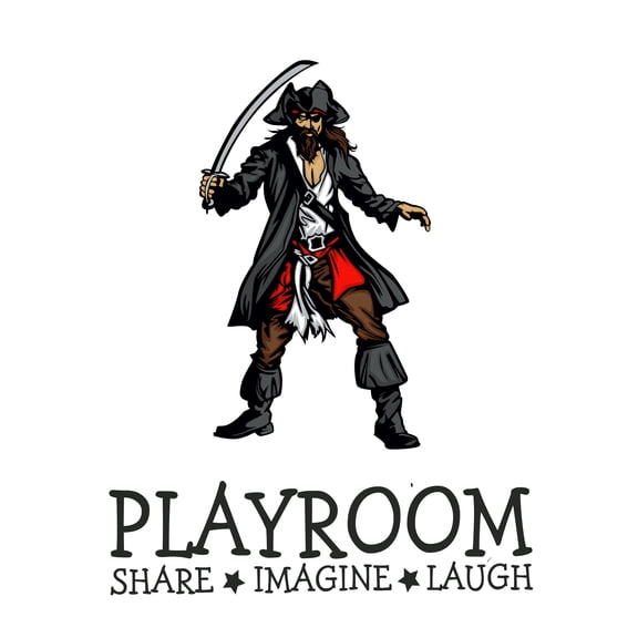 Playroom Share-Imagine-Laugh Giant Wall Decal- Adults or Children's Vinyl Sticker Decoration for Home, Office, Classroom or Playroom-Size : 8" x 10".