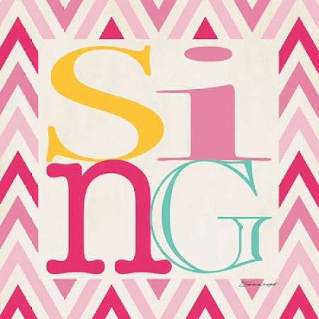 Playroom Sing I Canvas Art - Stephanie Marrott (24 x 24)